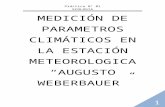 Medición de Parametros Climáticos en La Estación Meteorologica Ecologia Orioginal