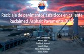 Reciclaje de Pavimentos Asfalticos en Caliente - Reclaimed Final