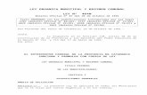 Ley 4640-Ley Organica Municipal y Regimen Comunal