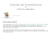 Idfd 11 Funcion de Transferencia y Filtros Ideales