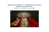 EL PAPA SAN JUAN XXIII, EXTRATOS DE SUS MEDITACIONES Y ANÉCDOTAS BASADOS EN CUATRO DE SUS MEJORES LIBROS, EN pdf