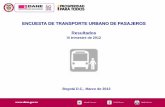 Encuesta Transporte Público Dane 2012