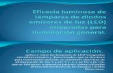 Eficacia luminosa de lámparas de diodos emisores de