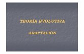 Teoría Evolutiva - Adaptación