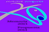 Memoria ECULATUR 2013 y Propuesta 2014