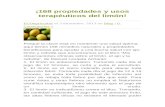 168 propiedades y usos terapéuticos del limón