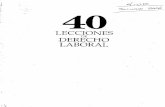 Baltazar Cabazos Flores - 40 Lecciones Sobre Derecho Del Trabajo (IMPORTANTE)