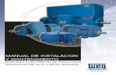 WEG Motor de Induccion Trifasicos de Alta y Baja Tension Manual Espanol
