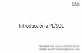 Introducción a PL SQL
