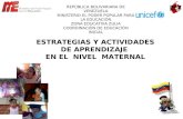 Estrategias y Actividades de Maternal