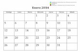 Calendario escolar mensual 2014 más grande