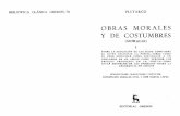Plutarco, Obras Morales y de Costumbres 1
