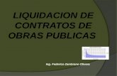 Liquidacion de Contratos en Obras Publicas