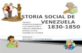 Historia Social de Venezuela 1830-1850