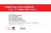 Urgencias Toxicologicas Preguntas Claves