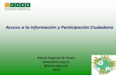 Acceso a La Informacion y Participacion Ciudadana 2013