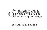 Contestacion Para Una Oracion Sin Respuestas Pastor Otoniel Font