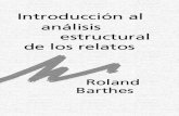 Roland Barthes - Introducción al análisis estructural de los relatos