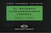 Palacio, Lino Enrique - El Recurso Extraordinario Federal