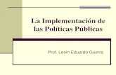 La Implementación de las politicas publicas