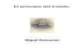 El Principio Del Estado - Mijail Bakunin