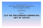LEY Nº 29338 RECURSOS HÍDRICOS