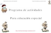 Programa de Actividades Para Educacion Especial Orientacion Andujar