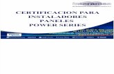 Certificacion Instaladores Paneles Power Series