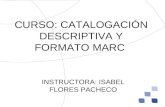Curso catalogación descriptiva y formato MARC presentación  (ifp)
