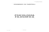 Di Napoli Ioannes - Psicologia Filosofica
