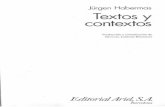 Habermas, Jurgen Textos y Contextos OCR
