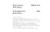 Rilke Rainer Maria - Elegias de Duino