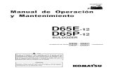 Manual Ope Mant Bulldozer d65e p Komatsu