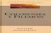 Comentario Al Nuevo Testamento - Colosenses y Filemon - William Hendriksen