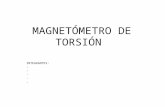 Magnetometro de Torsion Mod Por Zarate