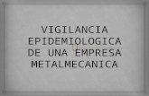 Vigilancia Epidemiologica de Una Empresa Metalmecanica