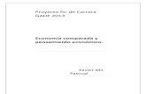 Economía comparada y pensamiento económico Projecte Fi de Grau Mir Pascual 2013
