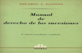 Zannoni Eduardo - Manual de Derecho Sucesorio