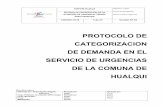 SISTEMA DE PRIORIZACIÓN DE LA ATENCIÓN DE URGENCIAS TRIAGE SAPU HUALQUI_2013