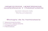 HEMOSTASIA, HEMORAGIA   QUIRÚRGICA Y TRANSFUSIÓN3.ppt