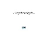Clasificación de Lenguas Indígenas