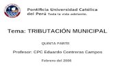Diapositivas de tributación municipal 5 ene 2006