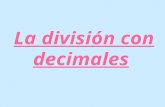 Divisiones con numeros decimales