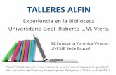 ALFIN: experiencia en la Biblioteca Universitaria Geol. Roberto Viera