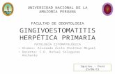 Gingivoestomatitis herpética primaria