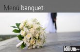 Menú banquet casament a Girona - IDILIUM CASAMENTS | Idilium grup