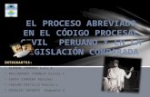 EL PROCESO ABREVIADO EN EL CÓDIGO PROCESAL CIVIL Y LEGISLACION COMPARADA