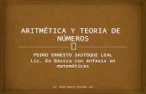 Aritmética y teoría de números