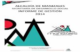 Informe de gestión 2014 Secretaria de Desarrollo Social de Manizales