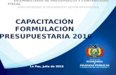 Formulación POA 2016 -  Fase III Transición Transparente Municipal